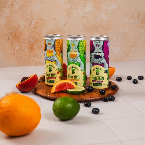 Peach - Ginger Yerba Mate Drinks (CBD/THC Infused 5-10 mg)
