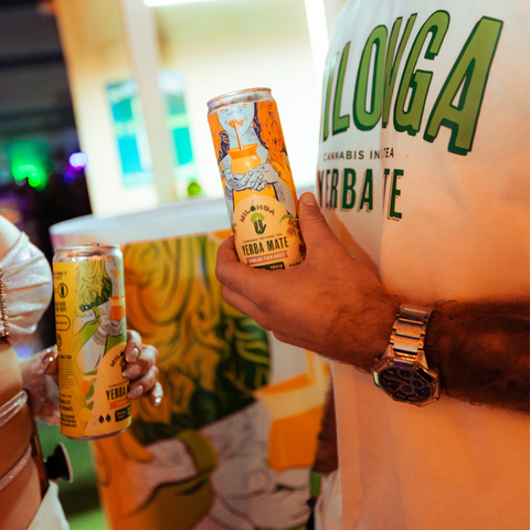 Peach - Ginger Yerba Mate Drinks (CBD/THC Infused 5-10 mg)