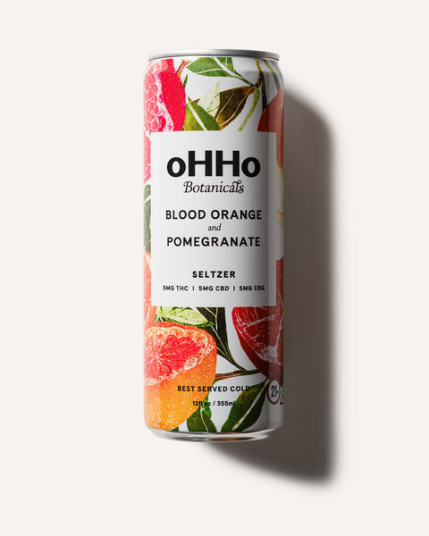 Blood Orange and Pomegranate Seltzer