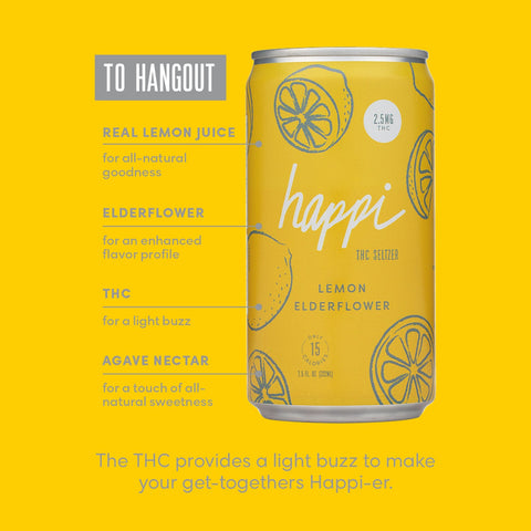 Lemon Elderflower THC Seltzer
