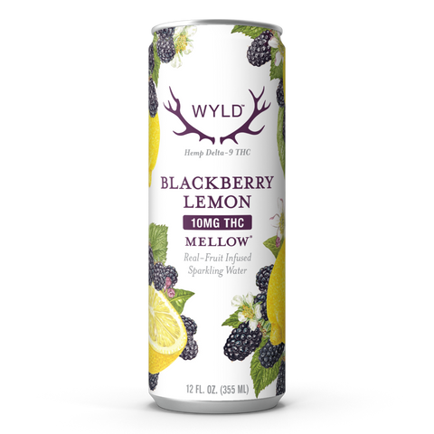 Blackberry Lemon THC Sparkling Water | Mellow