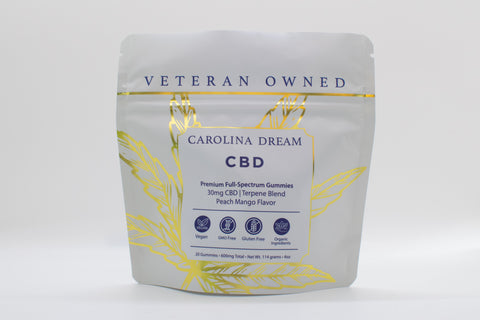 30mg CBD Gummies - Peach Mango Flavor