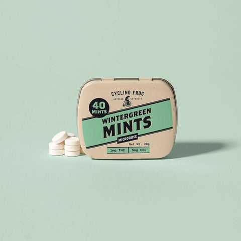 Wintergreen Mints, 1mg THC + 5mg CBD, 40ct