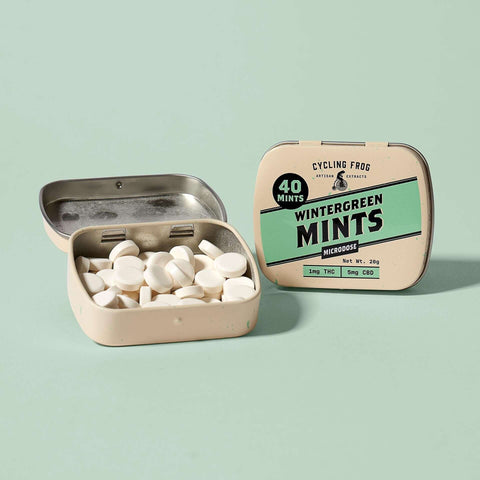 Wintergreen Mints, 1mg THC + 5mg CBD, 40ct