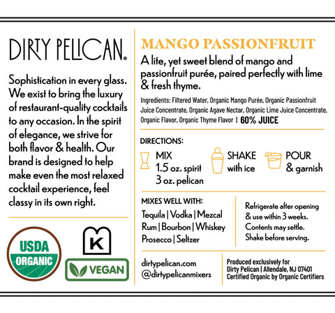 Mango Passionfruit Margarita by Dirty Pelican