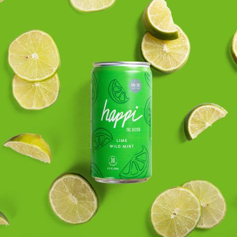 Lime Wild Mint THC Seltzer