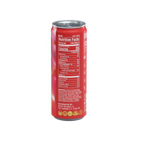 Passion Fruit Orange Guava Sparkling Mushroom Energy Drink 12 Pack by OdysseyElixir