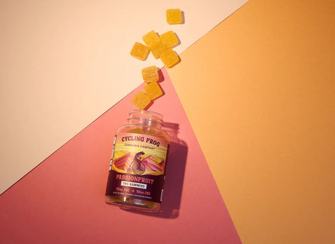 Passionfruit Gummies, 10mg THC + 10mg CBD