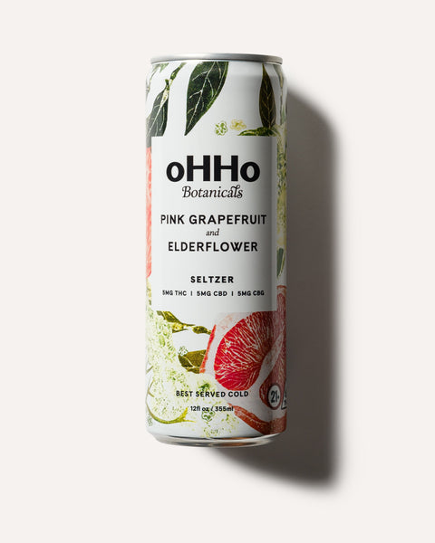 Pink Grapefruit and Elderflower Seltzer