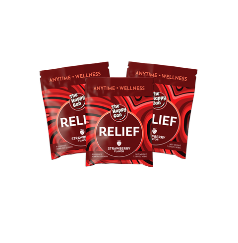 The Happy Can Tri Blend Wellness Relief 3 Pack Gummies