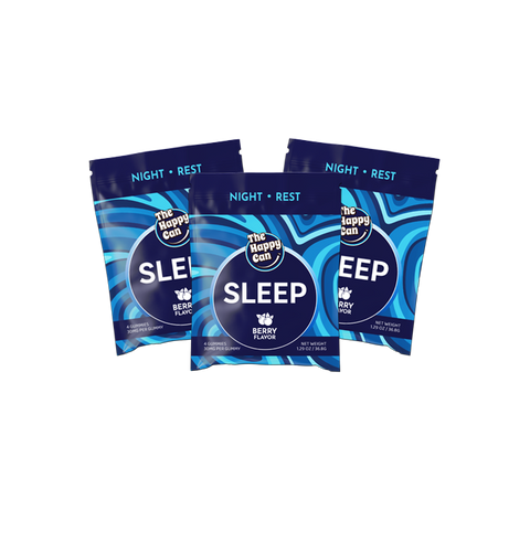 The Happy Can Tri Blend Wellness Sleep 3 Pack Gummies