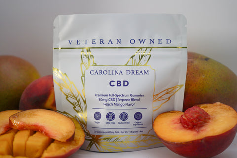 30mg CBD Gummies - Peach Mango Flavor
