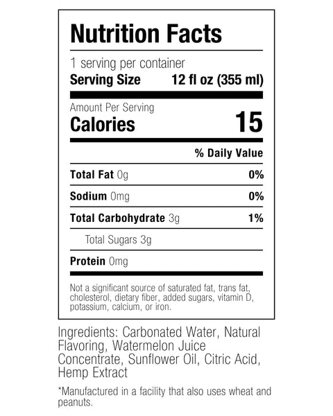 Watermelon THC:CBG Sparkling Water | Refresh