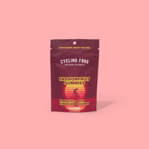 Passionfruit Gummies, 10mg THC + 10mg CBD