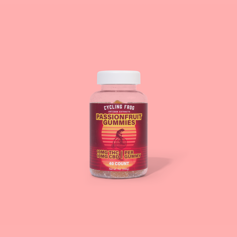 Passionfruit Gummies, 10mg THC + 10mg CBD