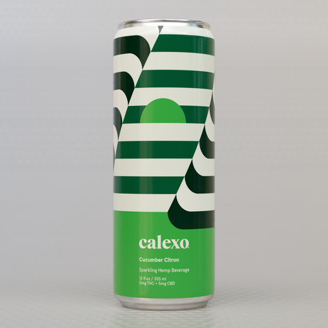 Cucumber Citron 12oz. Sparkling Hemp Beverage (Infused 5mg THC + 5mg CBD)