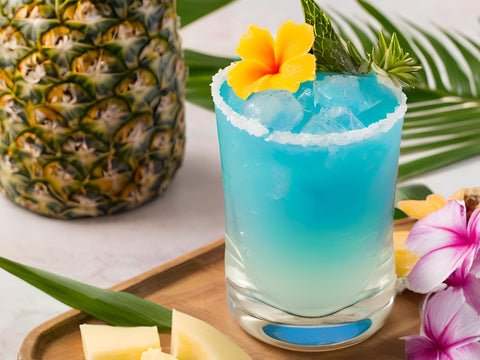 Blue Hawaiian Mocktail Recipe: Tropical Flavor, No Booze