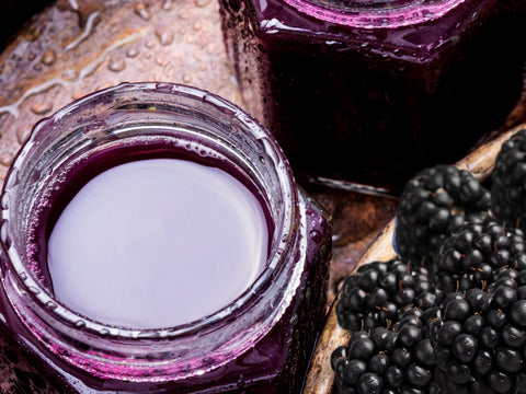 Homemade blackberry syrup