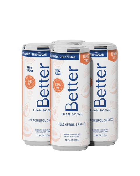 10MG THC Peacherol Spritz, ZERO sugar + Electrolytes
