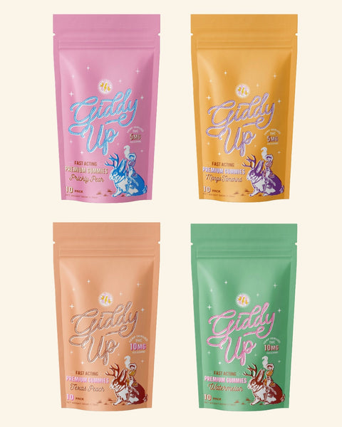 Giddy Up Gummies Sampler with All 4 Flavors