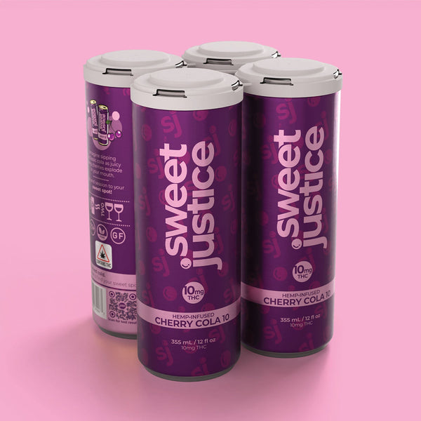 Cherry Cola – 10 mg THC | 100 Cal | Sweet Justice – SOBER(ISH)
