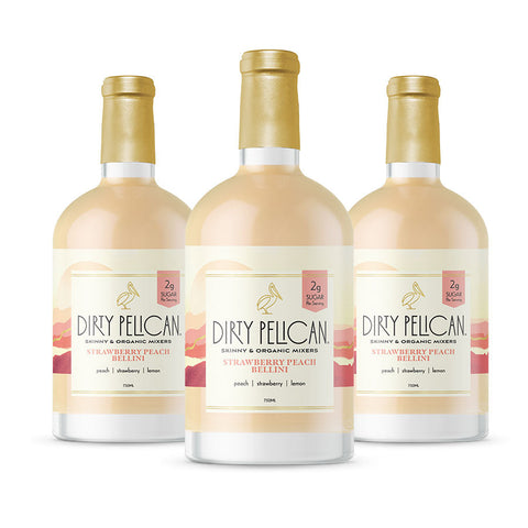 Limited Edition Strawberry Peach Bellini by Dirty Pelican