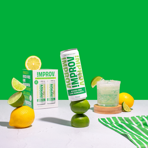 Booze-Free Lime Margarita 8 Pack by IMPROV Booze-Free Cocktails