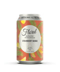Strawberry Mango THC Seltzer with a sweet, tropical blend of strawberry and mango flavors, cannabis-infused for a refreshing and vibrant beverage experience.