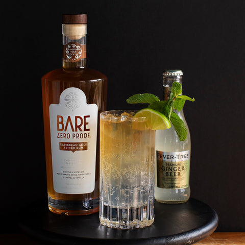 Caribbean Gold Spiced Rum by BARE Zero Proof ®
