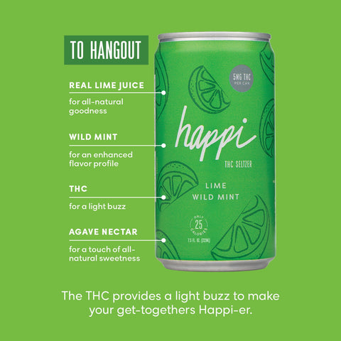 Lime Wild Mint THC Seltzer