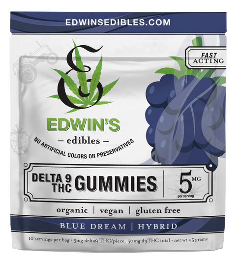 Blue Dream - Sativa - Delta 9 THC Fast Acting Gummies