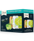 Floral THC Seltzer Variety Pack with multiple flavor options – refreshing cannabis-infused sparkling drink can lineup