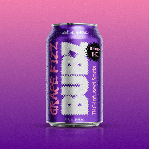 BUBZ Grape Fizz THC Soda 4-PACK