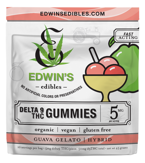 Guava Gelato - Hybrid - Delta 9 THC Fast Acting Gummies