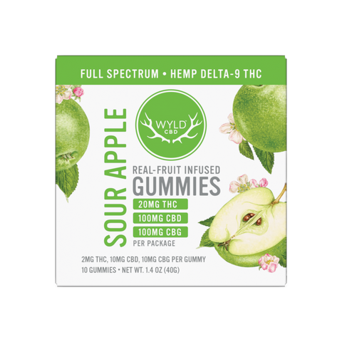 Low-Dose Sour Apple CBD:CBG:THC | Active
