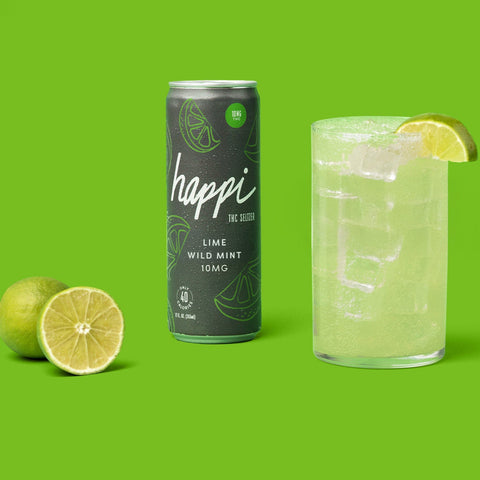 Lime Wild Mint 10mg THC Seltzer