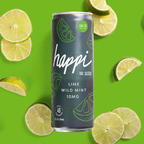 Lime Wild Mint 10mg THC Seltzer