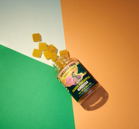 Mango-Pineapple Gummies, 5mg THC + 25mg CBD