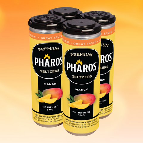 Mango THC-Infused Sparkling Drinks (4 Pack)