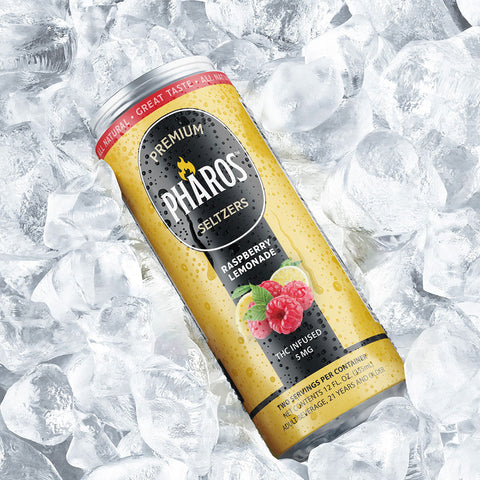 Raspberry Lemonade THC-Infused Sparkling Drinks (4 Pack)