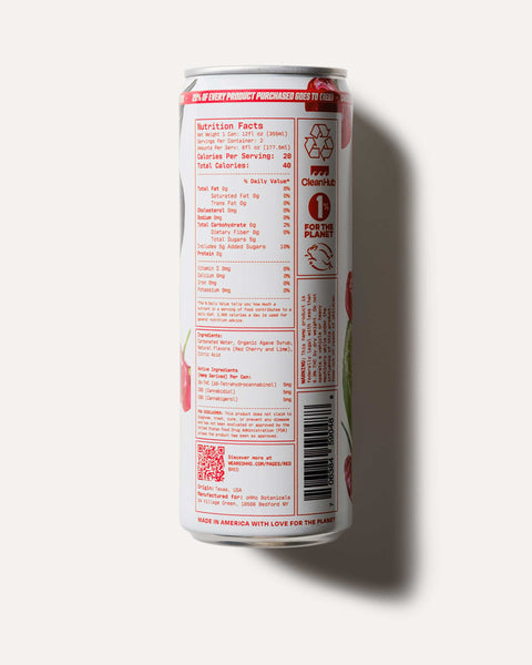 (RED) Cherry and Lime Seltzer (BACK)