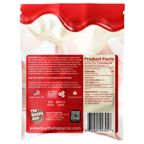 Peppermint Crunch Chocolate Drops