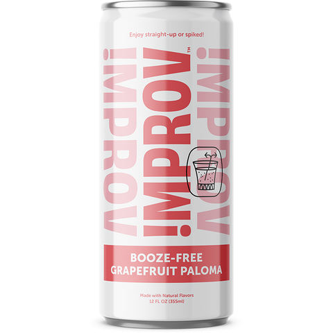 Booze-Free Grapefruit Paloma 8 Pack by IMPROV Booze-Free Cocktails