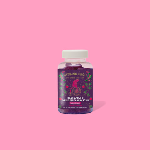 Cran Apple Rosin Gummies, 10mg THC + 10mg CBD