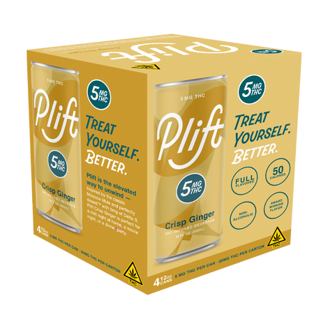 Plift (5mg THC) - Crisp Ginger 12pk