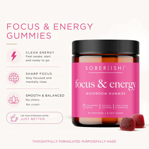 Sober(Ish) Functional Focus & Energy Gummies