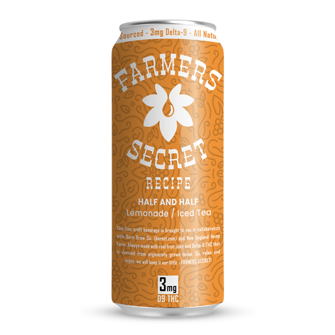 4 pack Farmers Secret Half & Half 3mg D9 THC Drink