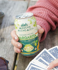 Person holding Modern Alchemist Margarita Cannabis Infused Mocktail. Alcohol free.