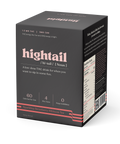 A package of Hightail Sparkling Strawberry Hibiscus Tea with 1.5mg of THC and 3mg of CBG for lighthearted fun.
